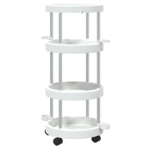 Cleaning Trolley with Storage Basket Aluminium