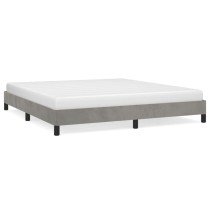 Bed Frame Dark Grey 180x200 cm 6FT Super King Velvet