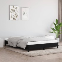 Bed Frame Dark Grey 180x200 cm 6FT Super King Fabric