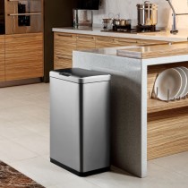 EKO Sensor Bin Mirage 45 L Matte Silver