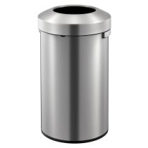 EKO Open Top Waste Bin Urban 90 L Matte Silver