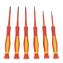 Brüder Mannesmann 6 Piece Precision VDE Screwdriver Set