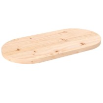 Table Top 100x50x2.5 cm Solid Wood Pine Oval