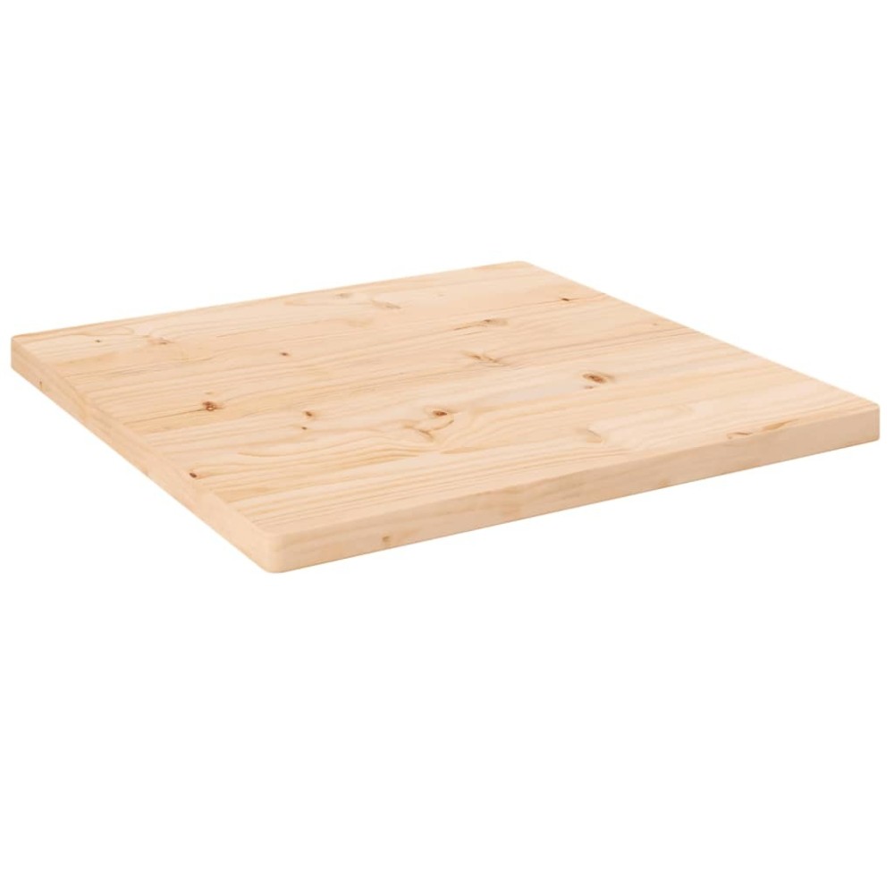 Tischplatte 70x70x2,5 cm Massivholz Kiefer Quadratisch