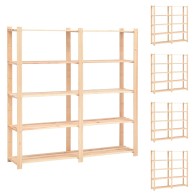 5-Tier Storage Racks 10 pcs...
