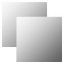 Wandspiegel ohne Rahmen mit LED-Beleuchtung Rechteckig Glas