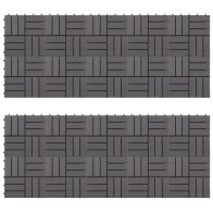 Decking Tiles 30 pcs Brown...