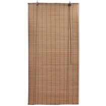 Bamboo Roller Blinds 2 pcs 80x160 cm Brown