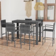 7-tlg. Garten-Bar-Set mit...