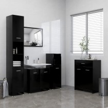 4 Piece Bathroom Furniture Set High Gloss White