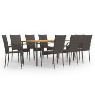 9 Piece Garden Dining Set...