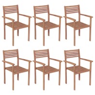Stackable Garden Chairs 8...