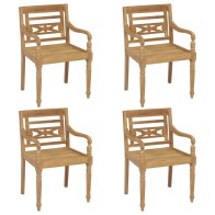 Batavia Chairs 4 pcs Solid...