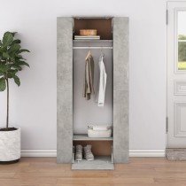 Hallway Cabinets 2 pcs Brown Oak Engineered Wood