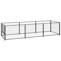 Dog Kennel Silver 10 m  Steel