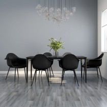 Dining Chairs 4 pcs Grey PP