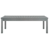 Coffee Table 100x50x33 cm Grey Solid Acacia Wood