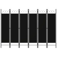 5-Panel Room Divider Black...