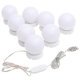 Mirror Light with 8 LED Light Bulbs Warm White and Cold White