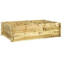 Raised Bed 90x90x20 cm Impregnated Wood