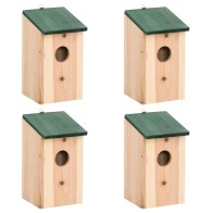 Bird Houses 4 pcs Wood...