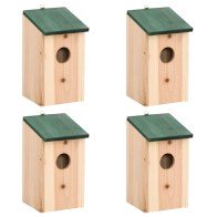 Bird Houses 4 pcs Wood...