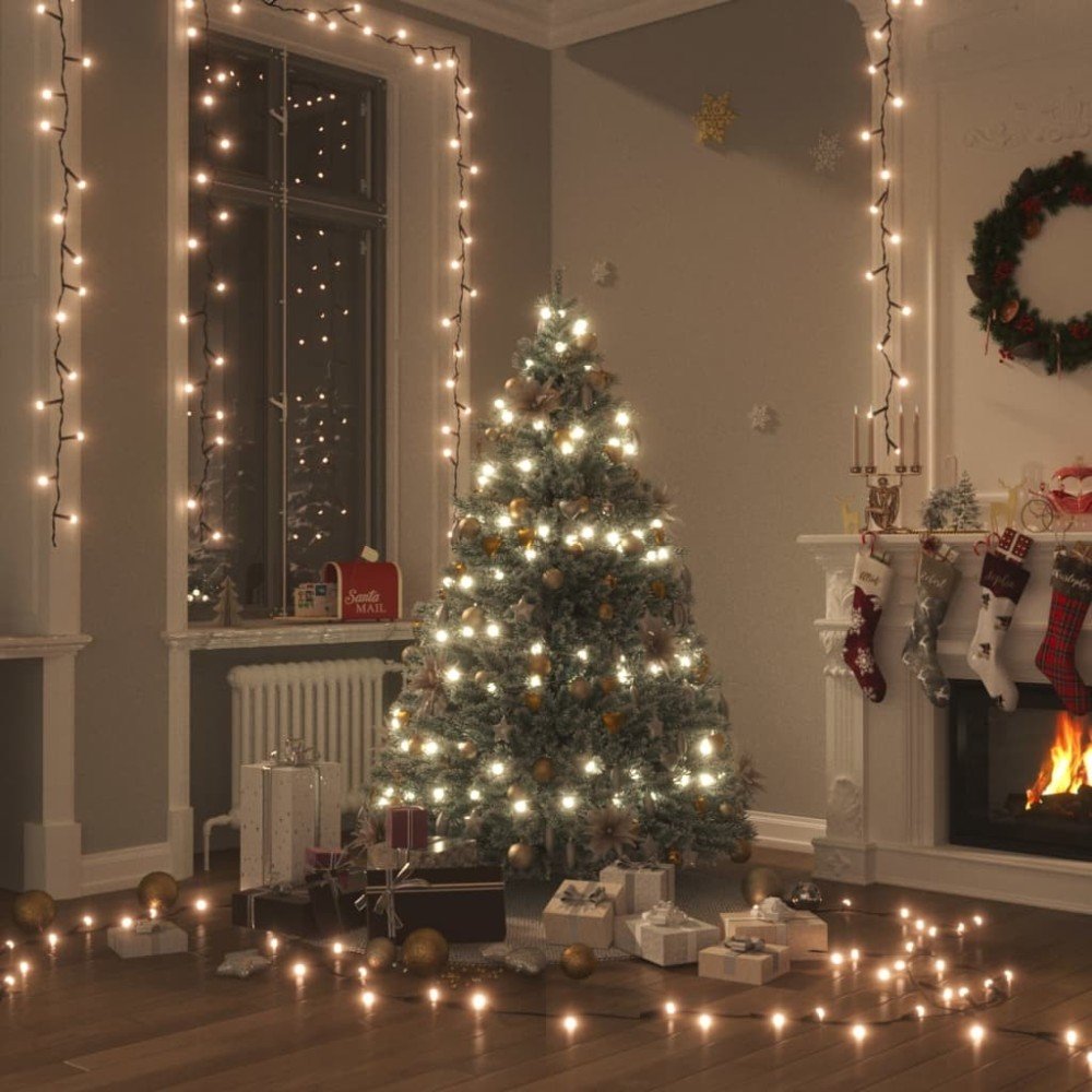 LED String with 400 LEDs Warm White 40 m PVC