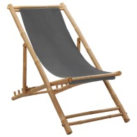 Outdoor Deck Chair Bamboo...