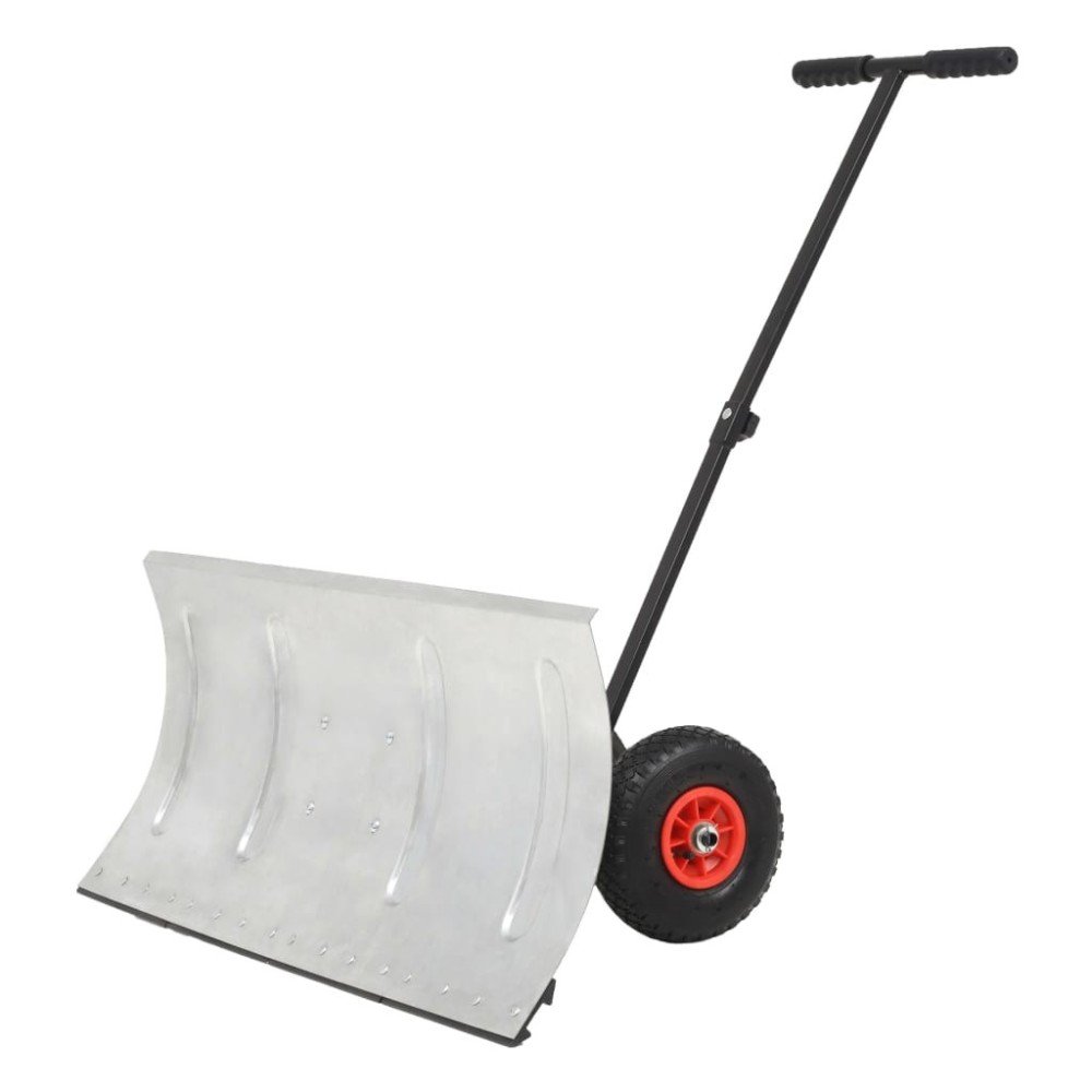 Manual Snowplough with Wheels 100x44 cm