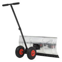 Manual Snowplough with Wheels 100x44 cm