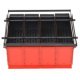 Paper Log Briquette Maker Steel 38x31x18 cm Black and Red