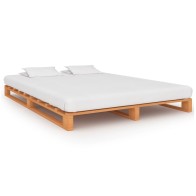 Pallet Bed Frame Grey Solid...