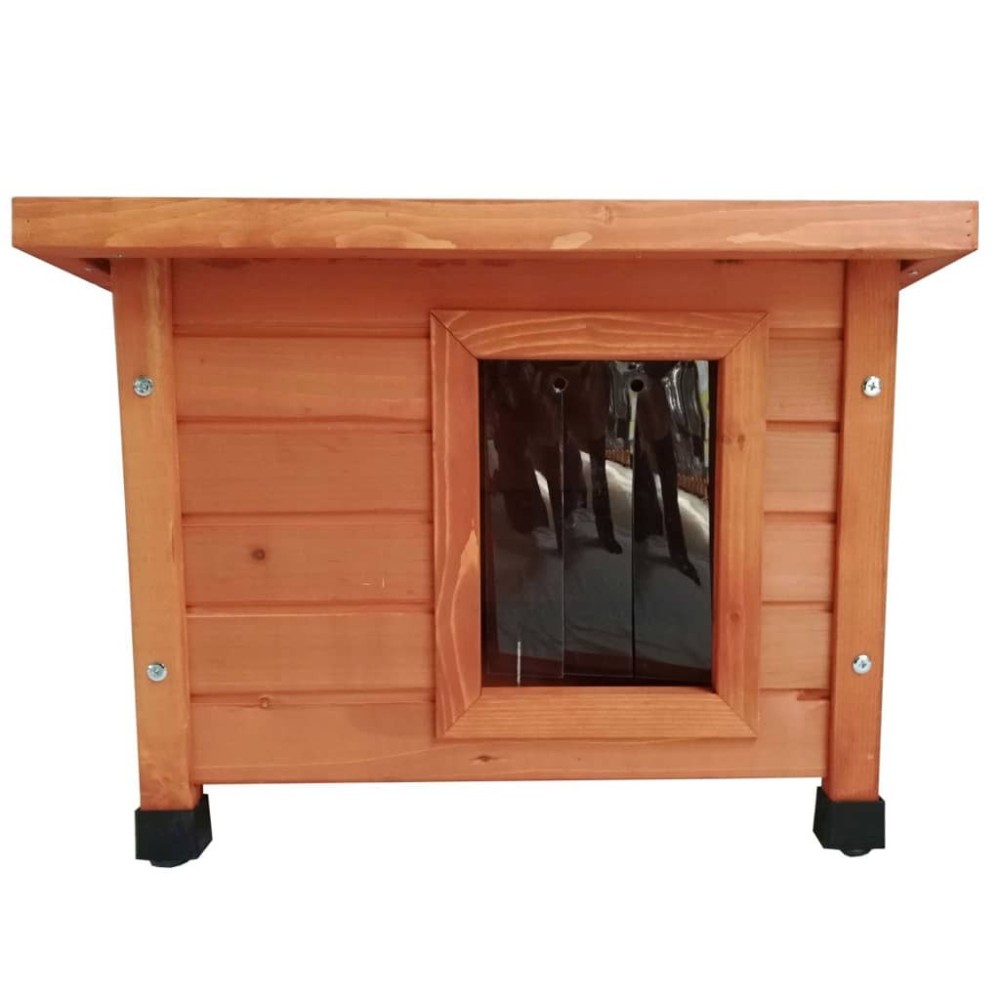 @Pet Outdoor Cat House XL 68.5x54x51.5 cm Wood Brown