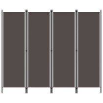 6-tlg. Raumteiler Schwarz 300x180 cm