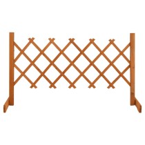Garden Trellis Fence Grey 180x100 cm Solid Firwood