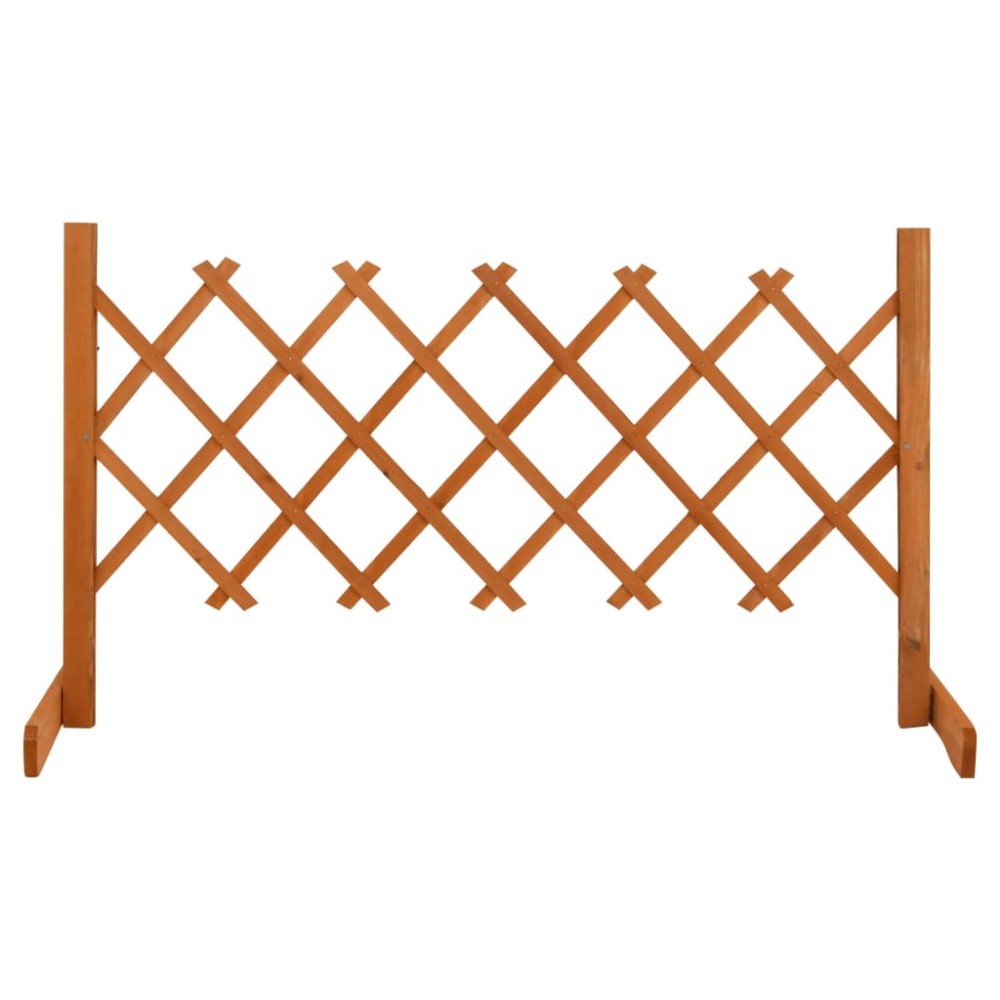 Garden Trellis Fence Grey 180x100 cm Solid Firwood