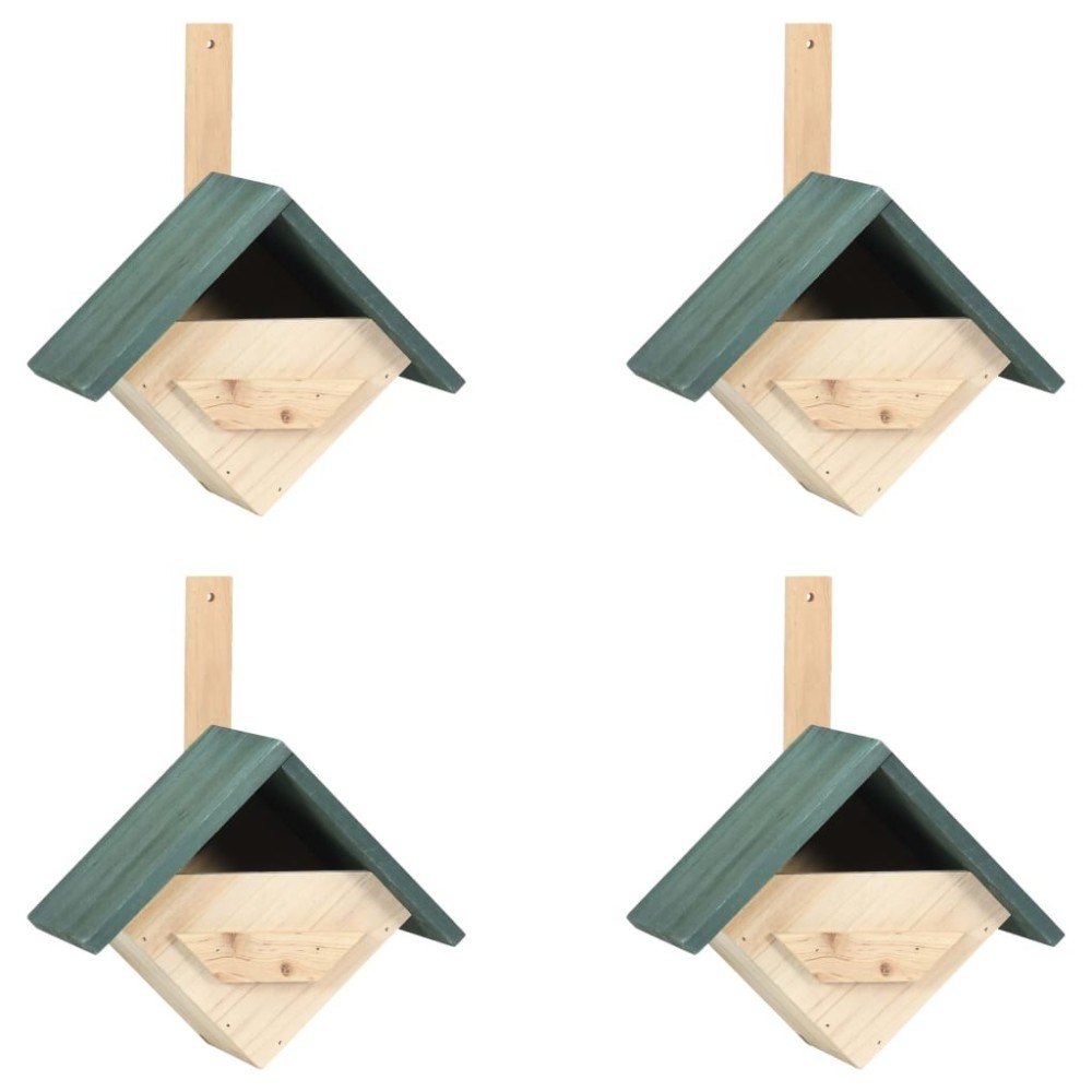 Bird Houses 4 pcs 24x16x30 cm Firwood