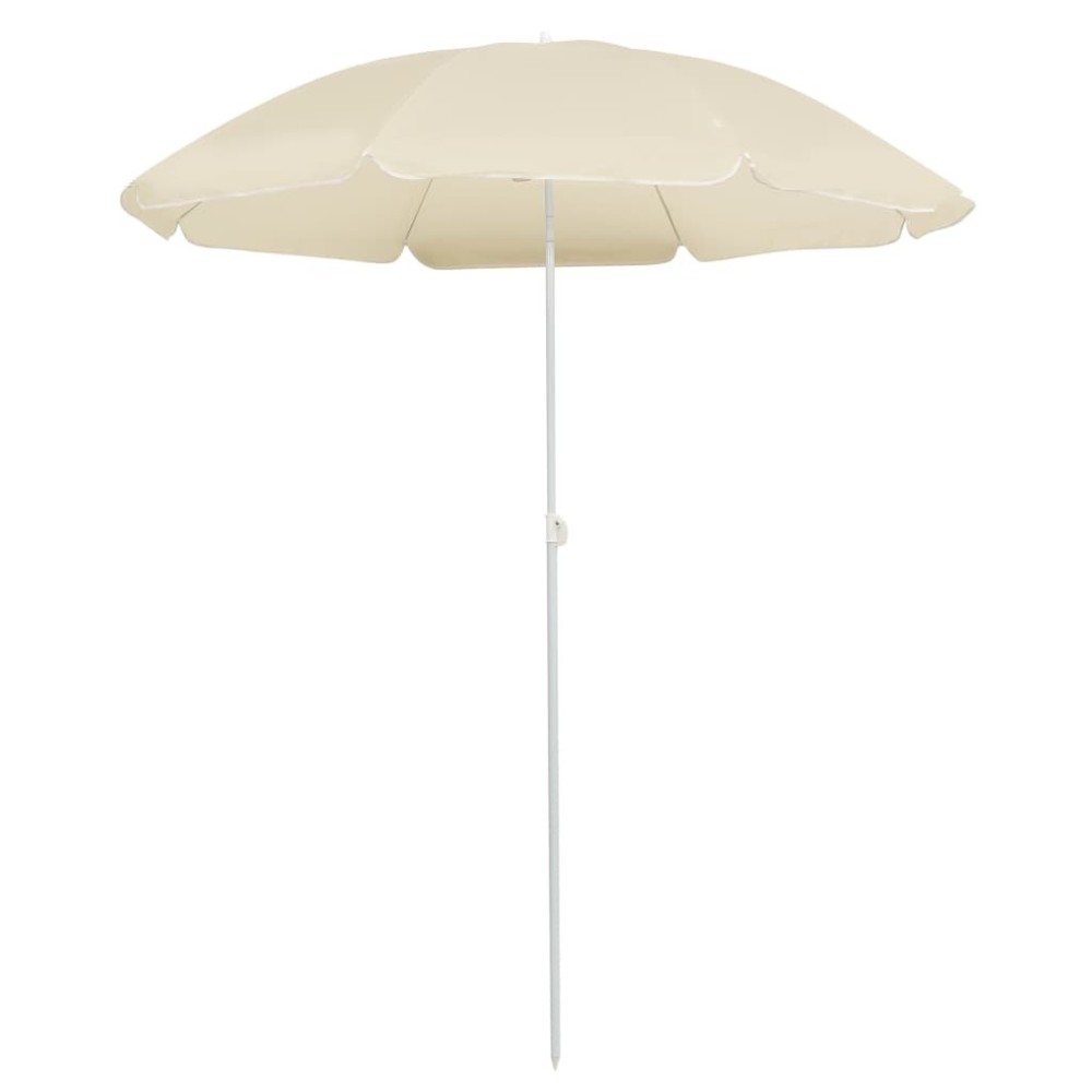 Outdoor Parasol  with Steel Pole Blue 180 cm