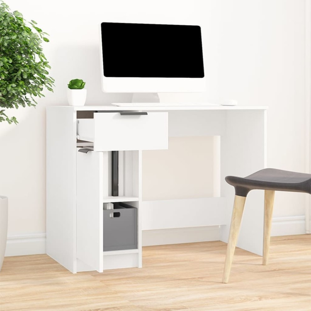 Desk Black 100x50x75 cm Engineered Wood