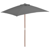 Outdoor Parasol with Wooden...
