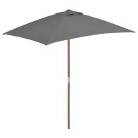 Outdoor Parasol with Wooden...