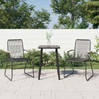 Garden Chairs 2 pcs Black...