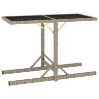 Garden Table Black Solid...