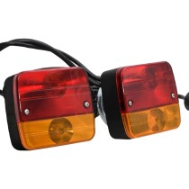 Trailer Lights 2 pcs Red 10.5x5x9.5 cm 12V Classic Bulb