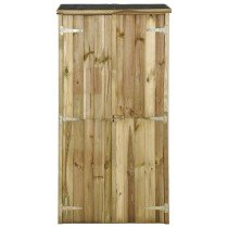 Garden Tool Storage Shed Pinewood 85x48x177 cm