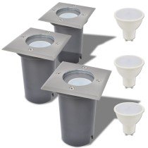Outdoor LED Ground Lights 3 pcs Round