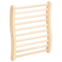 S-Shape Sauna Backrest Solid Wood Pine