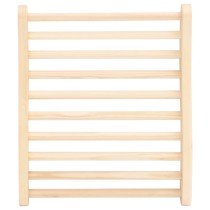 S-Shape Sauna Backrest Solid Wood Pine