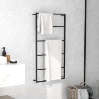 Towel Rack Black 60x10x116...