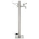 Garden Water Column Stainless Steel Round 65 cm